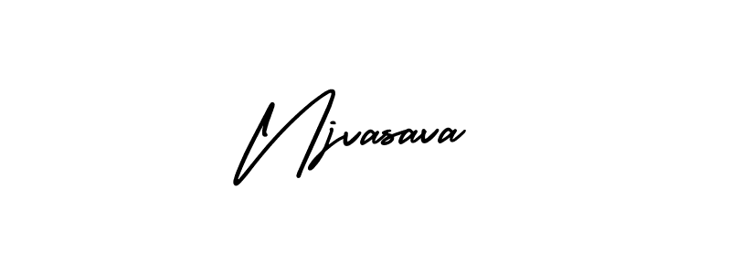 Make a beautiful signature design for name Njvasava. With this signature (AmerikaSignatureDemo-Regular) style, you can create a handwritten signature for free. Njvasava signature style 3 images and pictures png