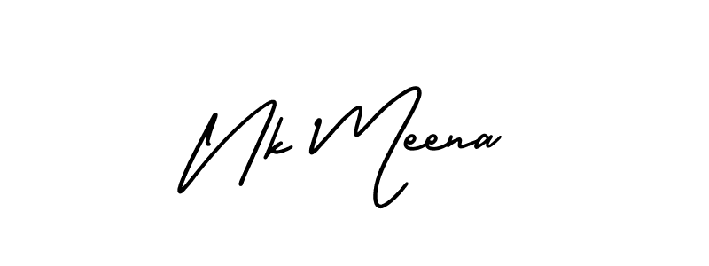 Here are the top 10 professional signature styles for the name Nk Meena. These are the best autograph styles you can use for your name. Nk Meena signature style 3 images and pictures png