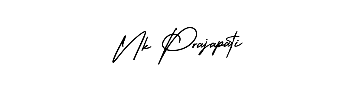 Make a short Nk Prajapati signature style. Manage your documents anywhere anytime using AmerikaSignatureDemo-Regular. Create and add eSignatures, submit forms, share and send files easily. Nk Prajapati signature style 3 images and pictures png