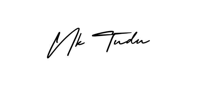 Create a beautiful signature design for name Nk Tudu. With this signature (AmerikaSignatureDemo-Regular) fonts, you can make a handwritten signature for free. Nk Tudu signature style 3 images and pictures png