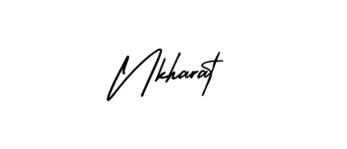 How to make Nkharat signature? AmerikaSignatureDemo-Regular is a professional autograph style. Create handwritten signature for Nkharat name. Nkharat signature style 3 images and pictures png