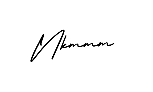 How to Draw Nkmmm signature style? AmerikaSignatureDemo-Regular is a latest design signature styles for name Nkmmm. Nkmmm signature style 3 images and pictures png