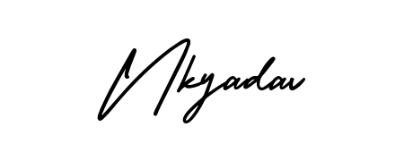 If you are searching for the best signature style for your name Nkyadav, here we have designed multiple signature styles using AmerikaSignatureDemo-Regular. Nkyadav signature style 3 images and pictures png
