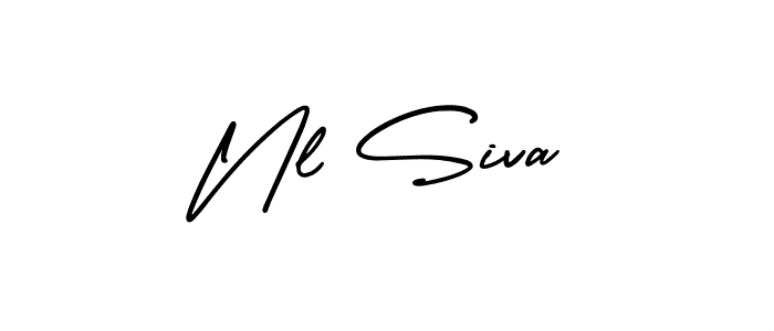 AmerikaSignatureDemo-Regular is a professional signature style that is perfect for those who want to add a touch of class to their signature. It is also a great choice for those who want to make their signature more unique. Get Nl Siva name to fancy signature for free. Nl Siva signature style 3 images and pictures png
