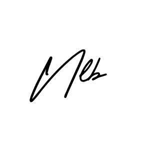 How to make Nlb signature? AmerikaSignatureDemo-Regular is a professional autograph style. Create handwritten signature for Nlb name. Nlb signature style 3 images and pictures png