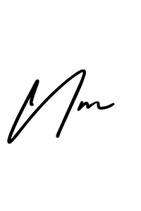 Also we have Nm name is the best signature style. Create professional handwritten signature collection using AmerikaSignatureDemo-Regular autograph style. Nm signature style 3 images and pictures png