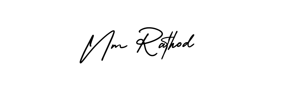 Check out images of Autograph of Nm Rathod name. Actor Nm Rathod Signature Style. AmerikaSignatureDemo-Regular is a professional sign style online. Nm Rathod signature style 3 images and pictures png