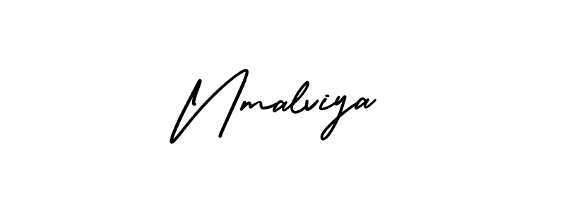 Also You can easily find your signature by using the search form. We will create Nmalviya name handwritten signature images for you free of cost using AmerikaSignatureDemo-Regular sign style. Nmalviya signature style 3 images and pictures png