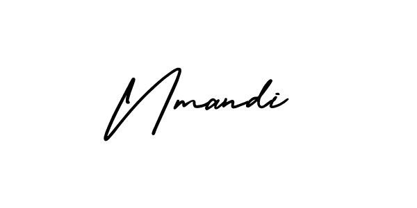Design your own signature with our free online signature maker. With this signature software, you can create a handwritten (AmerikaSignatureDemo-Regular) signature for name Nmandi. Nmandi signature style 3 images and pictures png