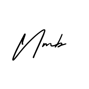 Create a beautiful signature design for name Nmb. With this signature (AmerikaSignatureDemo-Regular) fonts, you can make a handwritten signature for free. Nmb signature style 3 images and pictures png