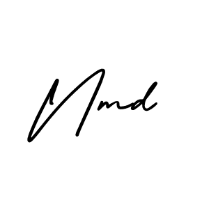Nmd stylish signature style. Best Handwritten Sign (AmerikaSignatureDemo-Regular) for my name. Handwritten Signature Collection Ideas for my name Nmd. Nmd signature style 3 images and pictures png
