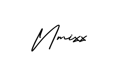 Similarly AmerikaSignatureDemo-Regular is the best handwritten signature design. Signature creator online .You can use it as an online autograph creator for name Nmixx. Nmixx signature style 3 images and pictures png