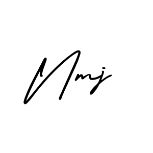 It looks lik you need a new signature style for name Nmj. Design unique handwritten (AmerikaSignatureDemo-Regular) signature with our free signature maker in just a few clicks. Nmj signature style 3 images and pictures png