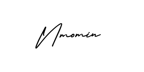 Create a beautiful signature design for name Nmomin. With this signature (AmerikaSignatureDemo-Regular) fonts, you can make a handwritten signature for free. Nmomin signature style 3 images and pictures png