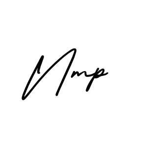 The best way (AmerikaSignatureDemo-Regular) to make a short signature is to pick only two or three words in your name. The name Nmp include a total of six letters. For converting this name. Nmp signature style 3 images and pictures png