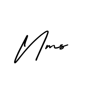 Similarly AmerikaSignatureDemo-Regular is the best handwritten signature design. Signature creator online .You can use it as an online autograph creator for name Nms. Nms signature style 3 images and pictures png