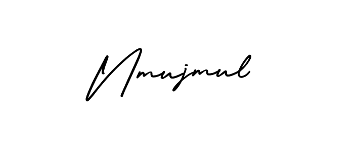 It looks lik you need a new signature style for name Nmujmul. Design unique handwritten (AmerikaSignatureDemo-Regular) signature with our free signature maker in just a few clicks. Nmujmul signature style 3 images and pictures png