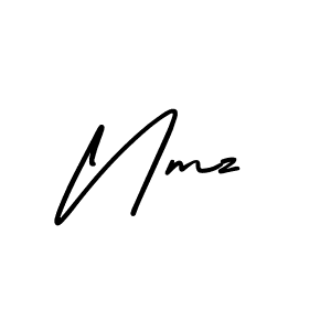 Nmz stylish signature style. Best Handwritten Sign (AmerikaSignatureDemo-Regular) for my name. Handwritten Signature Collection Ideas for my name Nmz. Nmz signature style 3 images and pictures png