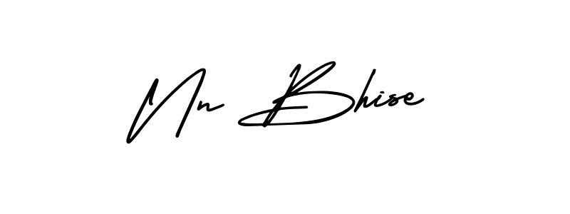 This is the best signature style for the Nn Bhise name. Also you like these signature font (AmerikaSignatureDemo-Regular). Mix name signature. Nn Bhise signature style 3 images and pictures png
