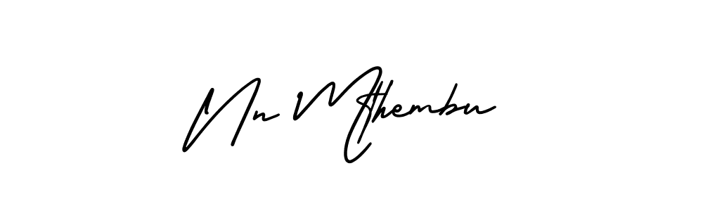 How to make Nn Mthembu signature? AmerikaSignatureDemo-Regular is a professional autograph style. Create handwritten signature for Nn Mthembu name. Nn Mthembu signature style 3 images and pictures png