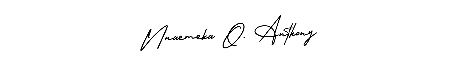 How to make Nnaemeka O. Anthony signature? AmerikaSignatureDemo-Regular is a professional autograph style. Create handwritten signature for Nnaemeka O. Anthony name. Nnaemeka O. Anthony signature style 3 images and pictures png