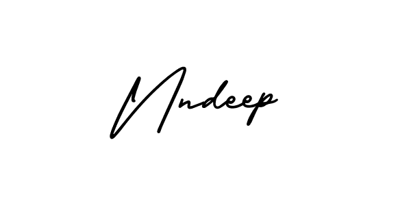 Nndeep stylish signature style. Best Handwritten Sign (AmerikaSignatureDemo-Regular) for my name. Handwritten Signature Collection Ideas for my name Nndeep. Nndeep signature style 3 images and pictures png