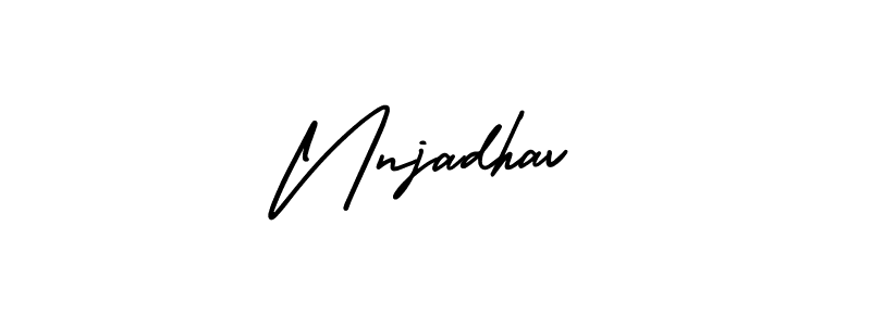 Design your own signature with our free online signature maker. With this signature software, you can create a handwritten (AmerikaSignatureDemo-Regular) signature for name Nnjadhav. Nnjadhav signature style 3 images and pictures png
