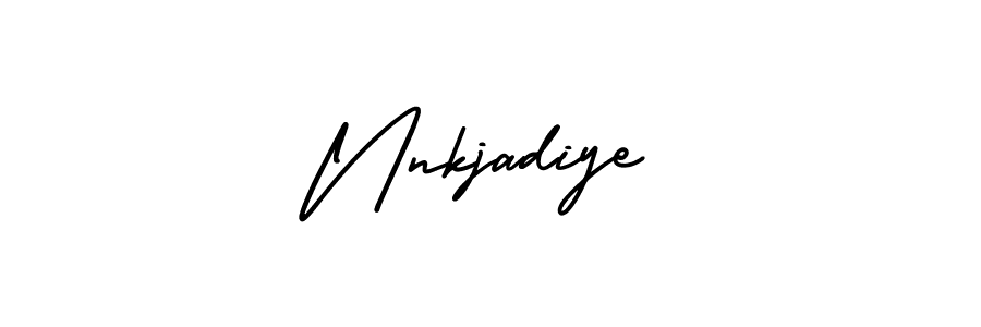 Similarly AmerikaSignatureDemo-Regular is the best handwritten signature design. Signature creator online .You can use it as an online autograph creator for name Nnkjadiye. Nnkjadiye signature style 3 images and pictures png