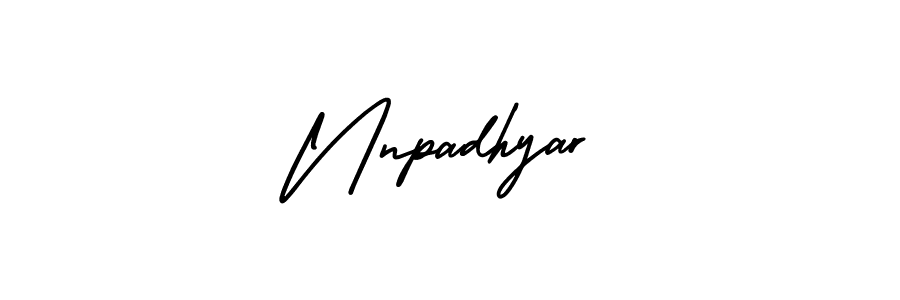 Nnpadhyar stylish signature style. Best Handwritten Sign (AmerikaSignatureDemo-Regular) for my name. Handwritten Signature Collection Ideas for my name Nnpadhyar. Nnpadhyar signature style 3 images and pictures png