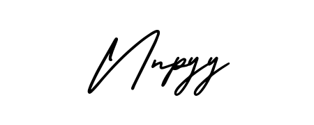 Looking for an artistic signature for Nnpyy? The AmerikaSignatureDemo-Regular calligraphy style gives a sophisticated flow suitable for business cards and emails. Nnpyy signature style 3 images and pictures png