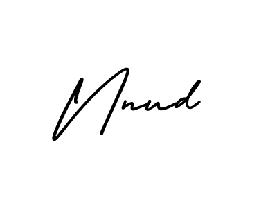 Design your own signature with our free online signature maker. With this signature software, you can create a handwritten (AmerikaSignatureDemo-Regular) signature for name Nnud. Nnud signature style 3 images and pictures png