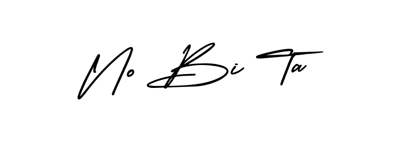 AmerikaSignatureDemo-Regular is a professional signature style that is perfect for those who want to add a touch of class to their signature. It is also a great choice for those who want to make their signature more unique. Get No Bi Ta name to fancy signature for free. No Bi Ta signature style 3 images and pictures png
