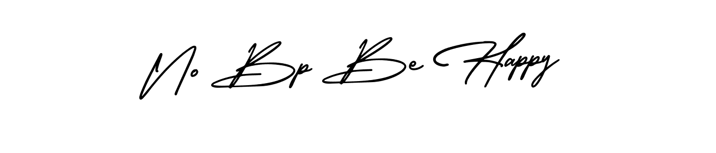 Make a beautiful signature design for name No Bp Be Happy. With this signature (AmerikaSignatureDemo-Regular) style, you can create a handwritten signature for free. No Bp Be Happy signature style 3 images and pictures png