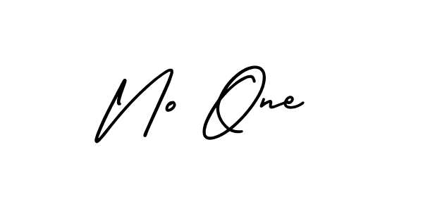 How to Draw No One signature style? AmerikaSignatureDemo-Regular is a latest design signature styles for name No One. No One signature style 3 images and pictures png