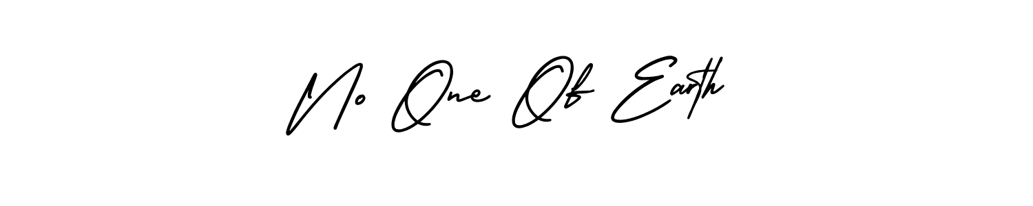 This is the best signature style for the No One Of Earth name. Also you like these signature font (AmerikaSignatureDemo-Regular). Mix name signature. No One Of Earth signature style 3 images and pictures png