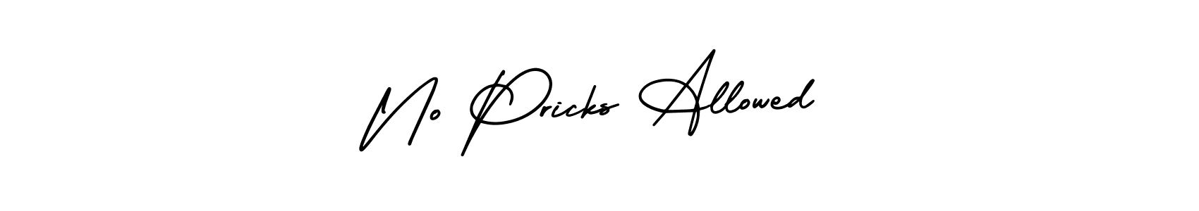 This is the best signature style for the No Pricks Allowed name. Also you like these signature font (AmerikaSignatureDemo-Regular). Mix name signature. No Pricks Allowed signature style 3 images and pictures png