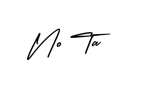 Use a signature maker to create a handwritten signature online. With this signature software, you can design (AmerikaSignatureDemo-Regular) your own signature for name No Ta. No Ta signature style 3 images and pictures png