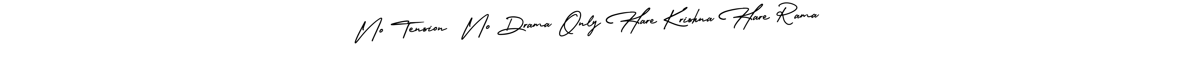 It looks lik you need a new signature style for name No Tension  No Drama Only Hare Krishna Hare Rama. Design unique handwritten (AmerikaSignatureDemo-Regular) signature with our free signature maker in just a few clicks. No Tension  No Drama Only Hare Krishna Hare Rama signature style 3 images and pictures png