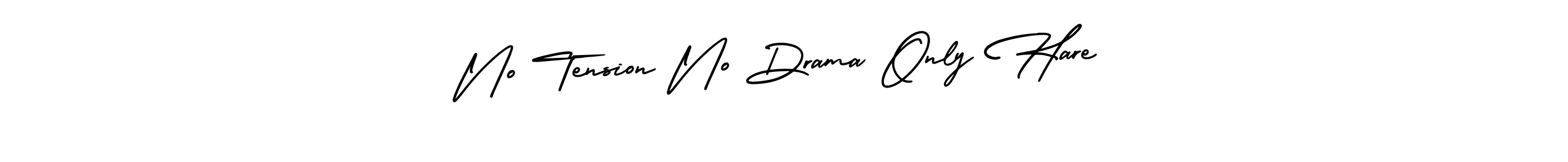 How to Draw No Tension No Drama Only Hare signature style? AmerikaSignatureDemo-Regular is a latest design signature styles for name No Tension No Drama Only Hare. No Tension No Drama Only Hare signature style 3 images and pictures png