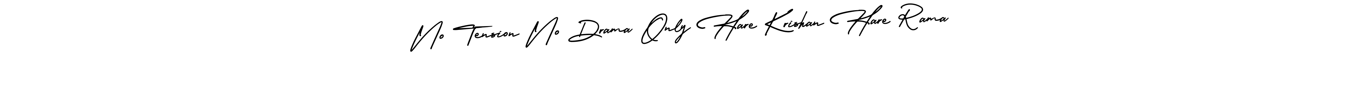 Also You can easily find your signature by using the search form. We will create No Tension No Drama Only Hare Krishan Hare Rama name handwritten signature images for you free of cost using AmerikaSignatureDemo-Regular sign style. No Tension No Drama Only Hare Krishan Hare Rama signature style 3 images and pictures png