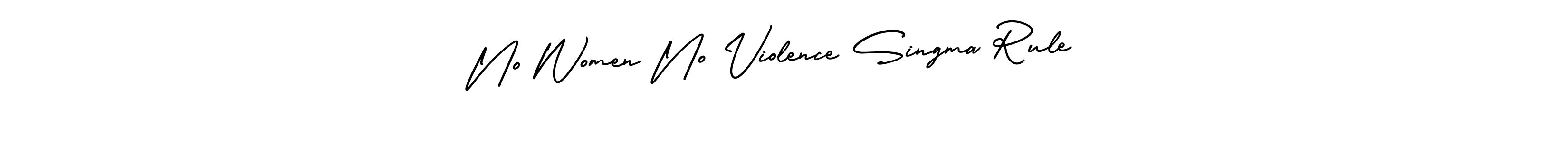 It looks lik you need a new signature style for name No Women No Violence Singma Rule . Design unique handwritten (AmerikaSignatureDemo-Regular) signature with our free signature maker in just a few clicks. No Women No Violence Singma Rule  signature style 3 images and pictures png