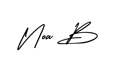 if you are searching for the best signature style for your name Noa B. so please give up your signature search. here we have designed multiple signature styles  using AmerikaSignatureDemo-Regular. Noa B signature style 3 images and pictures png