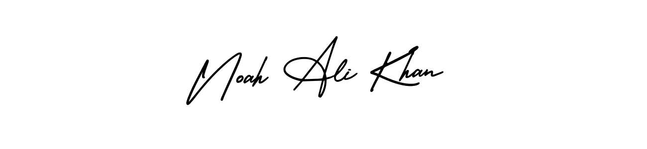 Use a signature maker to create a handwritten signature online. With this signature software, you can design (AmerikaSignatureDemo-Regular) your own signature for name Noah Ali Khan. Noah Ali Khan signature style 3 images and pictures png