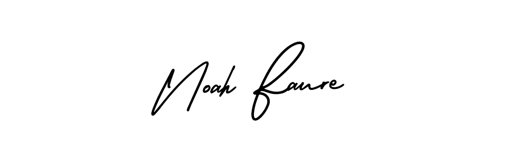 You should practise on your own different ways (AmerikaSignatureDemo-Regular) to write your name (Noah Faure) in signature. don't let someone else do it for you. Noah Faure signature style 3 images and pictures png