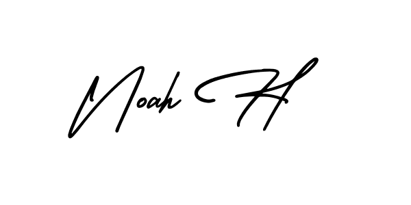 Also we have Noah H name is the best signature style. Create professional handwritten signature collection using AmerikaSignatureDemo-Regular autograph style. Noah H signature style 3 images and pictures png