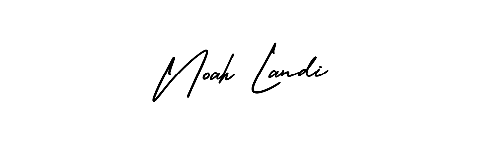 How to make Noah Landi signature? AmerikaSignatureDemo-Regular is a professional autograph style. Create handwritten signature for Noah Landi name. Noah Landi signature style 3 images and pictures png