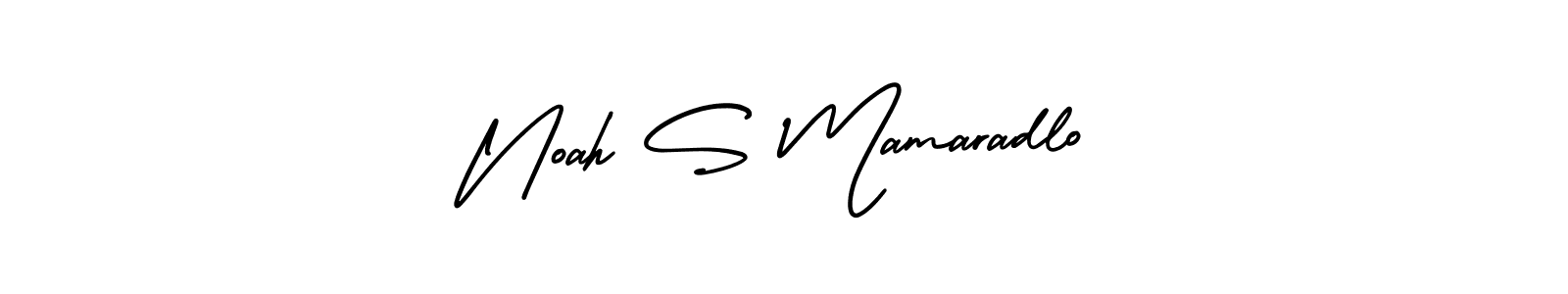 It looks lik you need a new signature style for name Noah S Mamaradlo. Design unique handwritten (AmerikaSignatureDemo-Regular) signature with our free signature maker in just a few clicks. Noah S Mamaradlo signature style 3 images and pictures png