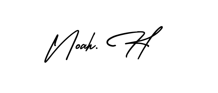 It looks lik you need a new signature style for name Noah. H. Design unique handwritten (AmerikaSignatureDemo-Regular) signature with our free signature maker in just a few clicks. Noah. H signature style 3 images and pictures png