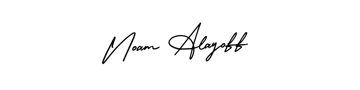 Make a short Noam Alayoff signature style. Manage your documents anywhere anytime using AmerikaSignatureDemo-Regular. Create and add eSignatures, submit forms, share and send files easily. Noam Alayoff signature style 3 images and pictures png