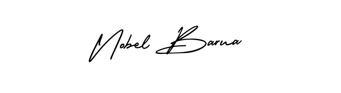 Nobel Barua stylish signature style. Best Handwritten Sign (AmerikaSignatureDemo-Regular) for my name. Handwritten Signature Collection Ideas for my name Nobel Barua. Nobel Barua signature style 3 images and pictures png